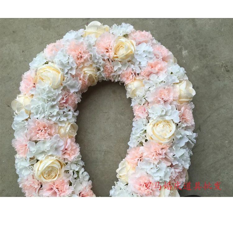 Цветок Свадебный длинный стол центральный Декор Арка Дверь lintel цветок Фотофон