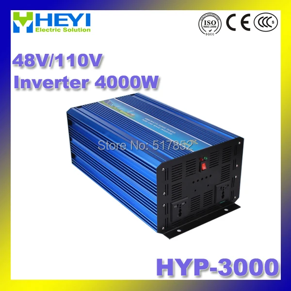 Инвертор 3000 Вт dc ac чистый синусоидальный инвертор вход: 48 В/110 В HYP-3000 50/60 Гц микро с