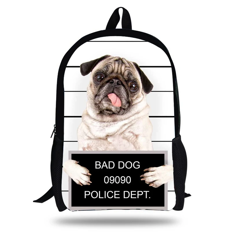 Милый детский рюкзак kolleg с 3D принтом Bad Dog дорожный школьный Mochila для девочек и