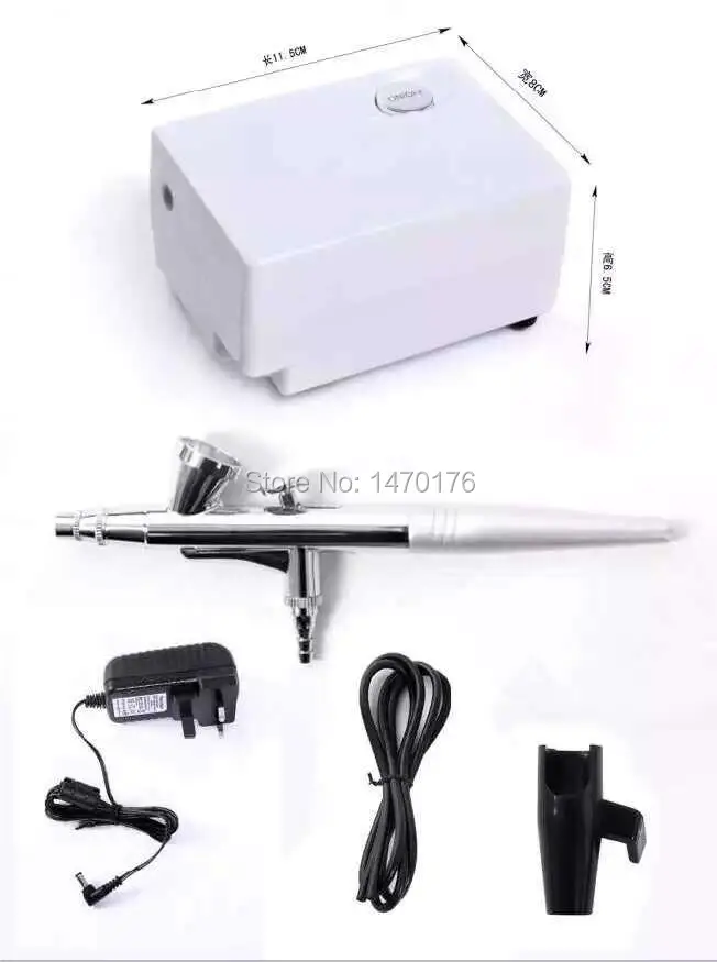 Мини Аэрограф для макияжа HD воздушный компрессор кислородный спрей ногтей