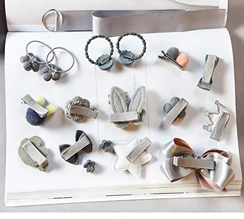 54 шт. аксессуары для волос в подарочной коробке с разноцветными милыми