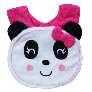 Panda Мультяшные детские нагрудники, хлопковые Слюнявчики для новорожденных, цветные Слюнявчики, милые непромокаемые полотенца, новинка, 3D бандана, слюнявчик для мальчиков и девочек, слюнявчики - Цвет: Panda