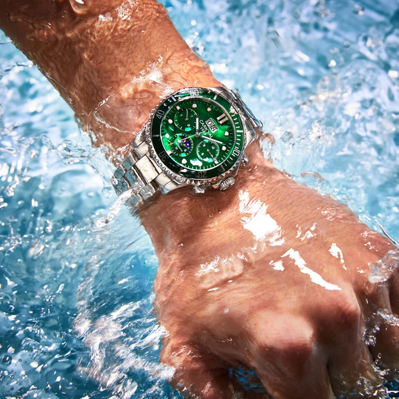 

Fashion Automatic Watch Men CARNIVAL High end Mechanical Watches Calendar Moon Phase Sapphire Luminous Waterproof Montre homme