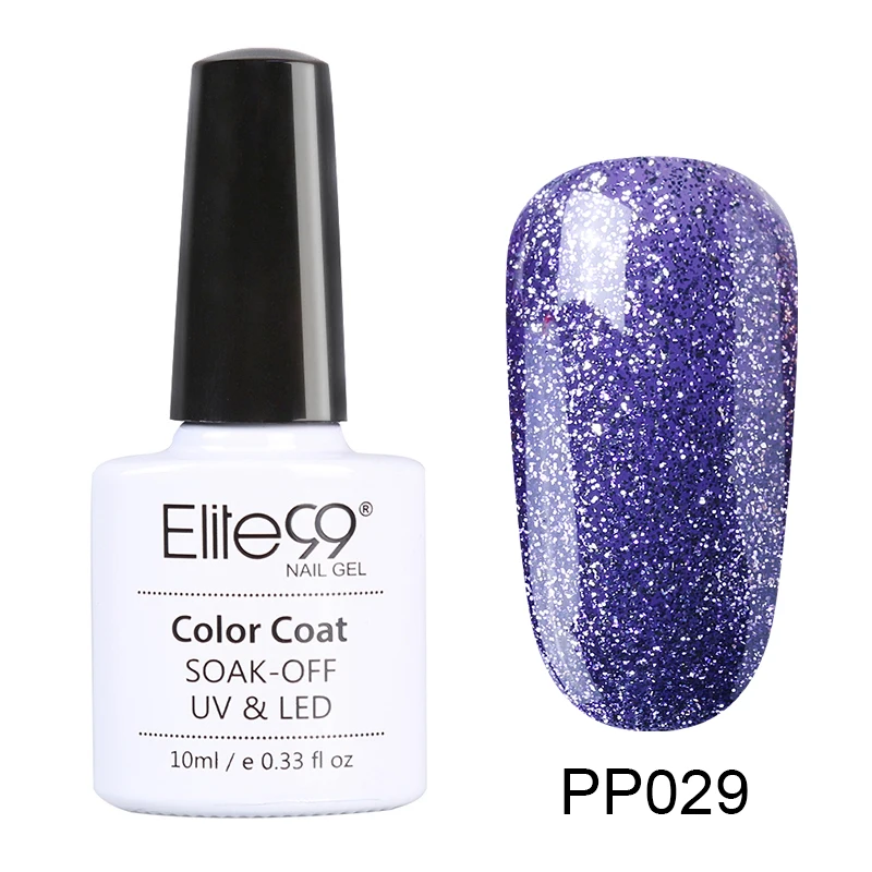 PP029 Elite99 фиолетовый цвет 10 мл Гель-лак замачиваемый УФ Гель-лак для ногтей для маникюра долговечный Гель-лак для ногтей - Цвет: PP029
