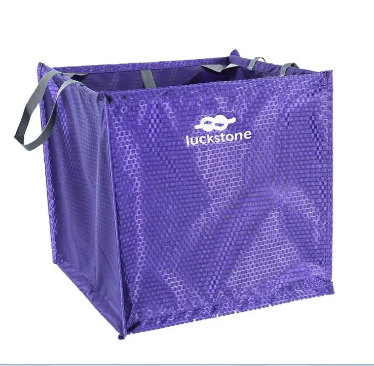 purple 1PC 3 цвета нейлоновый складной куб скалолазание Arborist Throw Line Rope складная сумка для хранения для кемпинга походов аксессуары для альпинизма - Цвет: purple 1PC