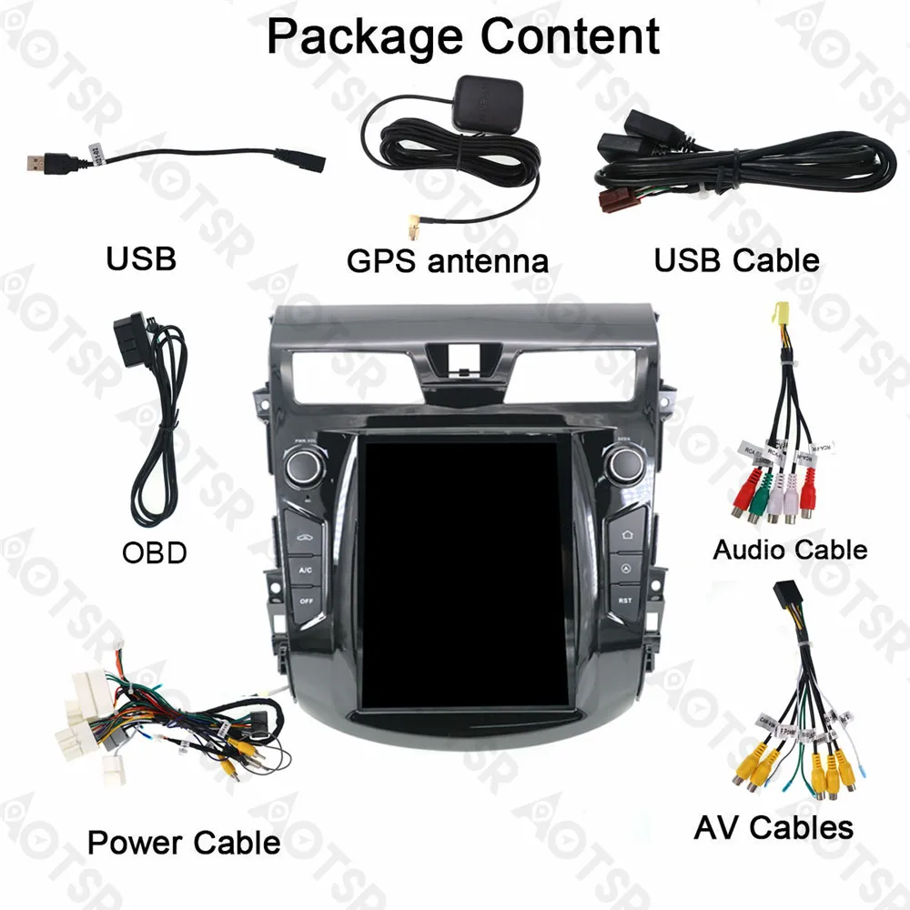 Автомобильный мультимедийный плеер Aotsr Android 7 1 в стиле Тесла без DVD плеера GPS