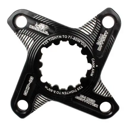 4 claw (BCD104) Новая Улитка MTB горный велосипед Интегрированный полый Звездочка с ЧПУ Сверхлегкий GXP Crank 104bcd диск положительные отрицательные зубы - Цвет: 4 claw (BCD104)