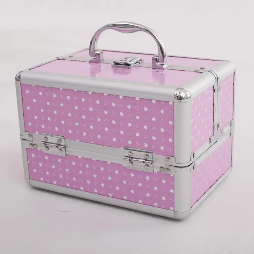 Новая шкатулка для украшений с мультяшным котом розовый и синий органайзер