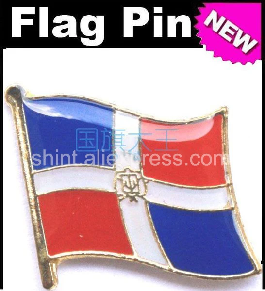 

Lapel Pins Dominican Republic Flag Pins All Over The World Badge Emblem Country State Pins