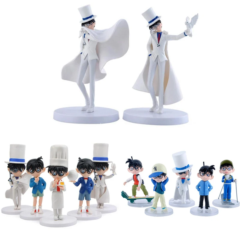 5 шт./лот Детектив Конан ПВХ экшн Фигурки игрушки 2 шт./компл. Kaitou Коллекционная
