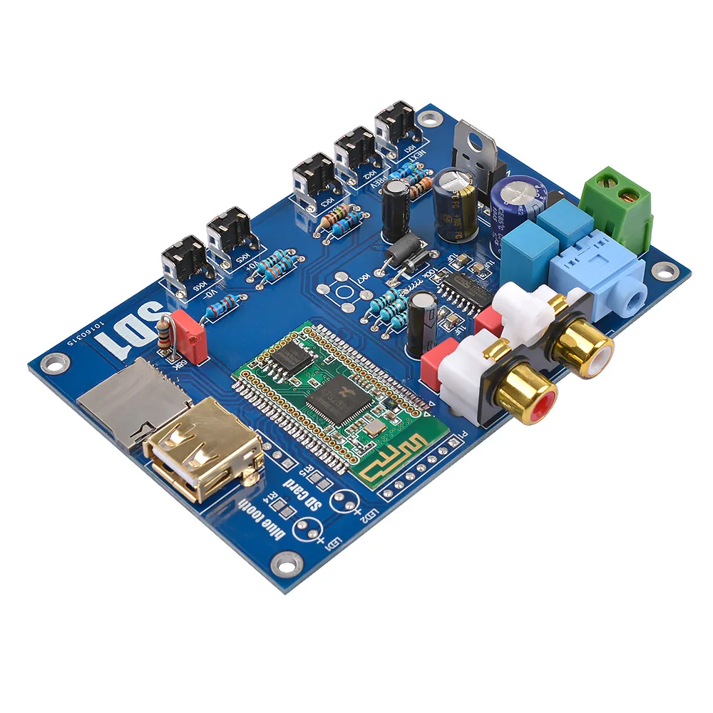 AIYIMA Bluetooth аудио декодер WAV FLAC APE MP3 без потерь декодирование ES9023 ЦАП USB SD ies выход для домашнего звукового кинотеатра усилитель
