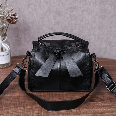Черный Женская сумка bolsa feminina, фирменная Новинка, модная женская сумка-тоут, сумка-подушка, высокое качество, искусственная кожа, одноцветные сумки через плечо, 522 - Цвет: Черный