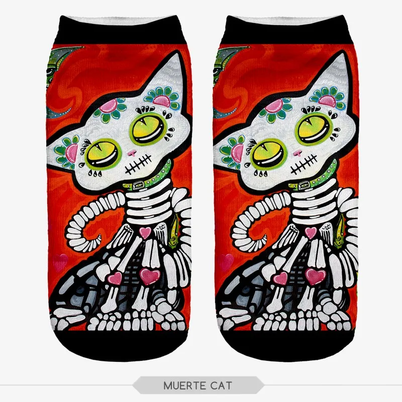 1 пара женские носки с 3D принтом разные цвета|low cut ankle socks|women sockscute socks |