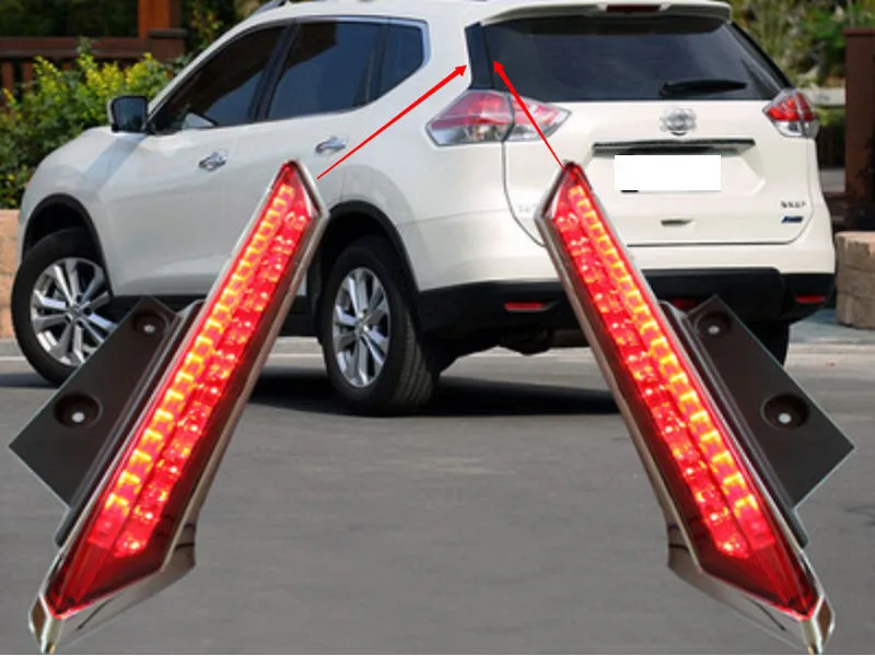 Для Nissan Rogue X Trail T32 2014 2015 2016 lunotto Decorazione делла лампада светодио дный della Люси ди freno