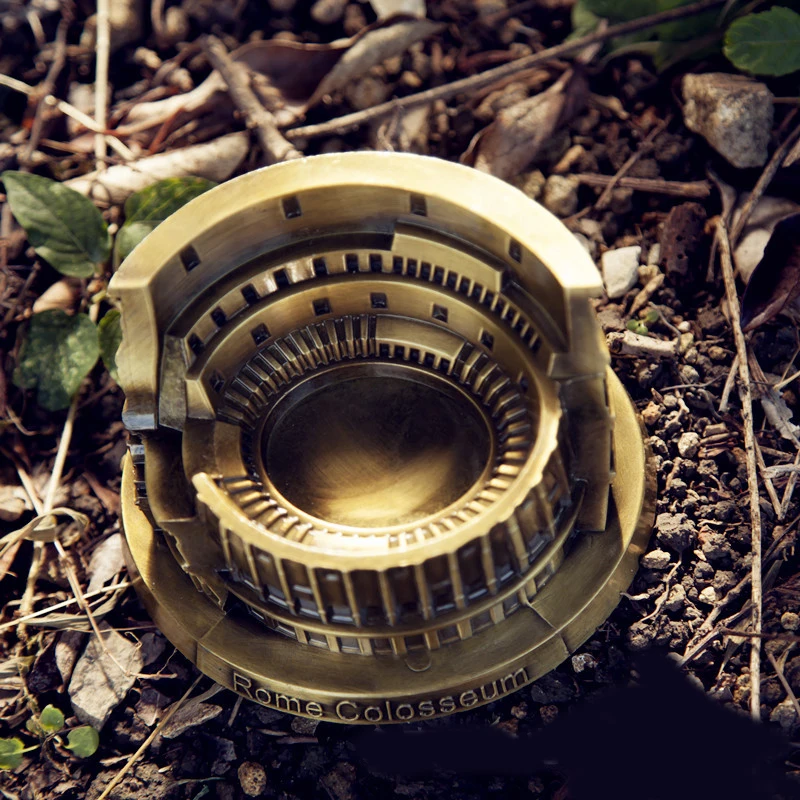 Useber Римский колоссиум модельные металлические изделия Античная архитектурная моделирующая пепельница для