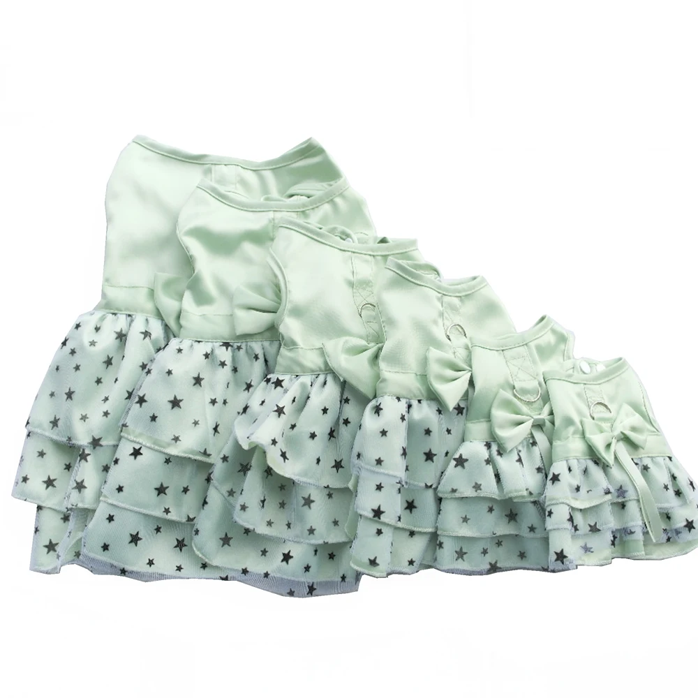 Платье-портупея для собак летнее розовое Тюлевое шифоновое платье-портупея