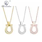 Мужское ожерелье с подвеской в форме подковы, из серебра 2019 пробы