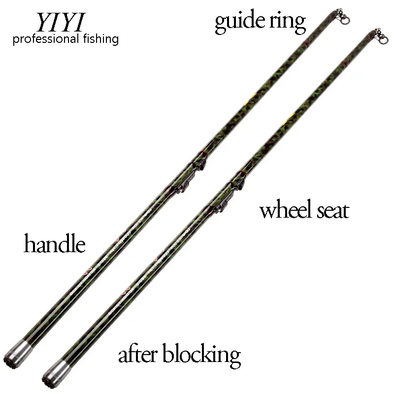 YIYI 30 rod 99% Carbon Fiber Telescopic carp Fishing Rod 4 5 6m 115cm 10-40g Sea Rods Spinning bolo | Спорт и развлечения