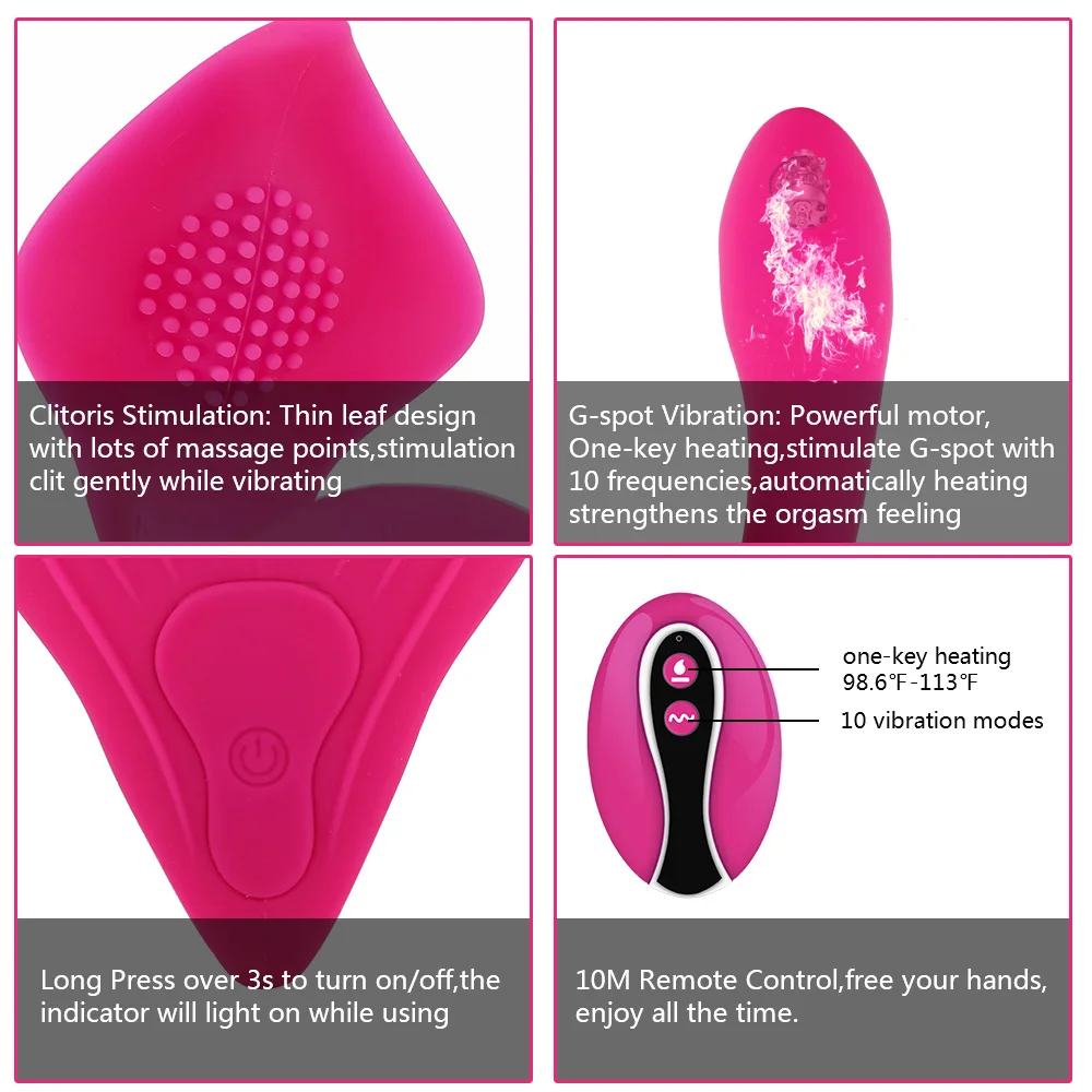 GUIMI дистанционный G spot нагревательный вибратор вибрирующие трусики влагалище