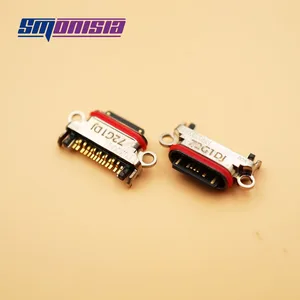 Smonisia 10pcs USB Female Plug Type C USB Socket Connector Charge Dock port Jack for Oneplus 5
