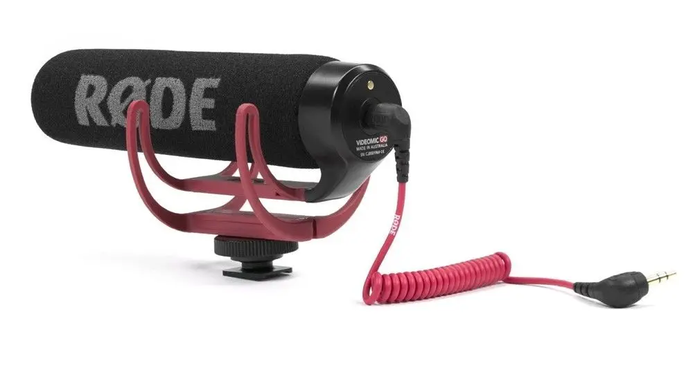 Встроенный микрофон для видеокамеры Rode VideoMic Go с креплением Rycote Lyre интервью Canon Nikon