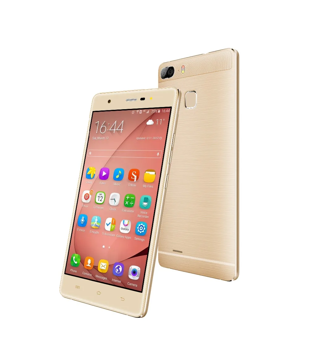Разблокирована TEENO 5.5 &quotHD Смартфон Двойной Камеры Заднего Золотой Мобильный