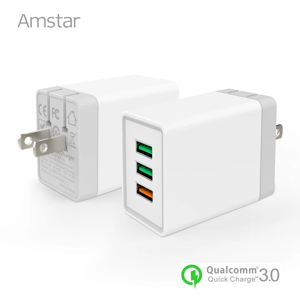 Амстар Quick Charge 3 0 30 Вт USB зарядное устройство настенное QC3.0 дорожное адаптер для