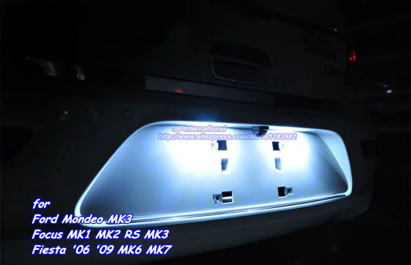 Deechooll 2pcsx Автомобильные светодиодные лампы для Ford Mondeo MK3 Focus MK 1 2 RS 3 Fiesta MK6 7 36 мм C5W 3SMD