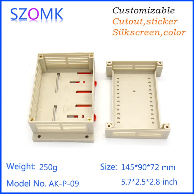 Din rail project box electronic чехол (1 шт.) 145*90*72 мм abs Пластиковая распределительная коробка