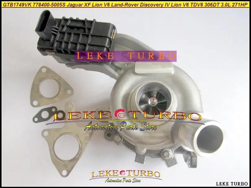 Турбо GTB1749VK 778400 5005S 5004S 0004 LR013202 для Jaguar XF Lion V6 Land Rover Discovery 3.0L|Воздухозаборники| |