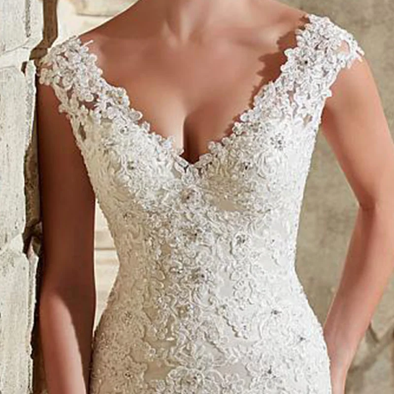 2017 Лидер продаж пикантные белые v-образным вырезом бальное платье кружевное