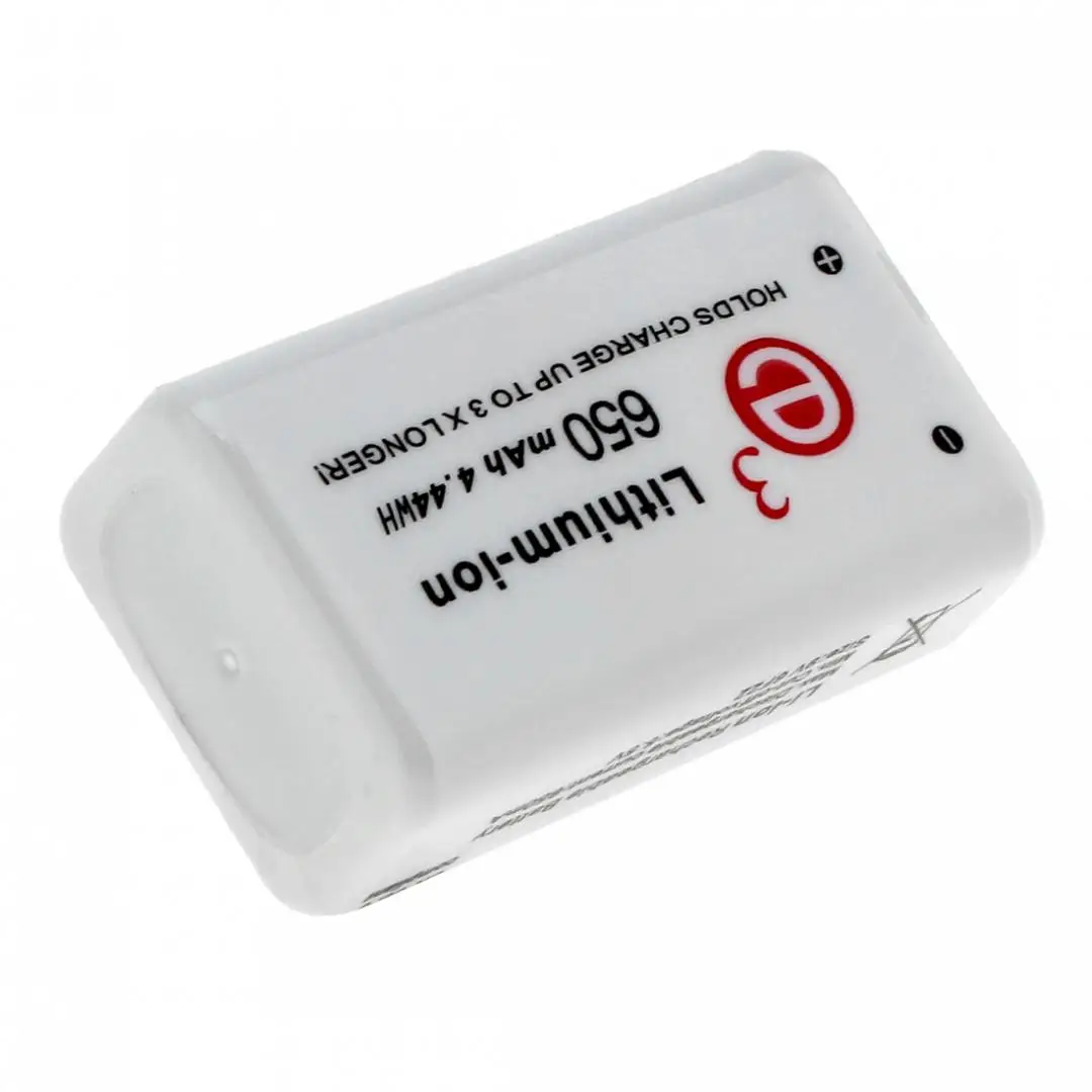 Soshine 9V 650mAh Rechargeable Lithium Battery 6F22 li-ion battery for Multimeter Walkie-talkie wireless microphone+ Box | Электроника