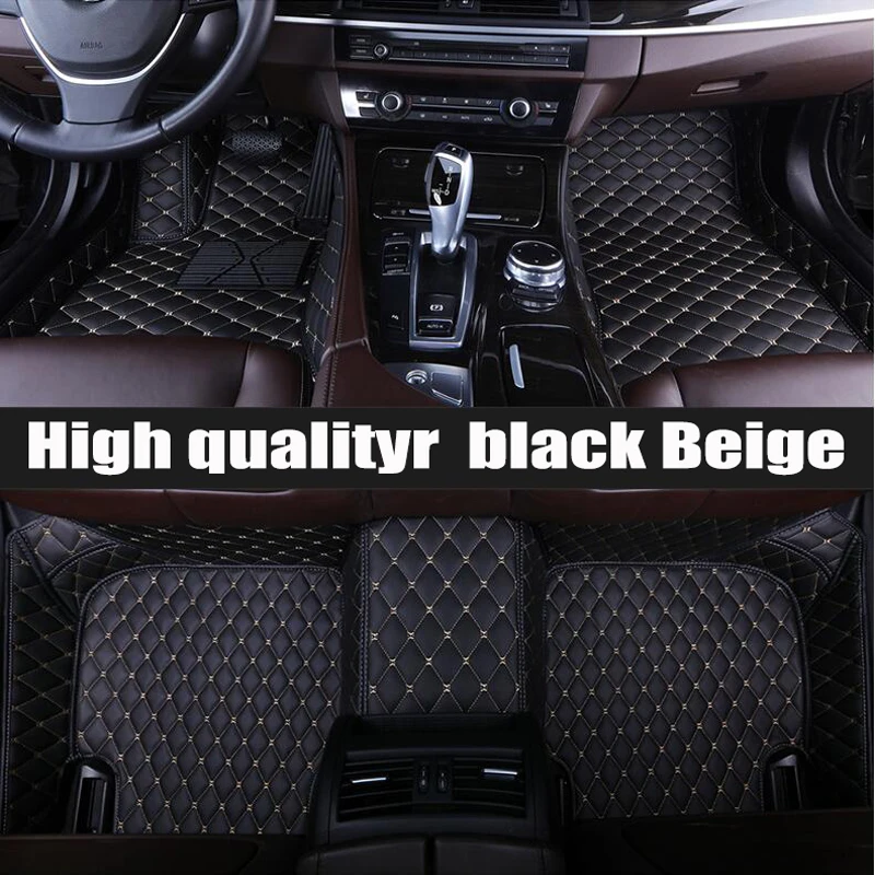 

Lather Car Floor Mats LHD/RHD For Audi A3 Sedan 2013-2018 Year Custom Auto Foot Pads Automobile Carpet Cover