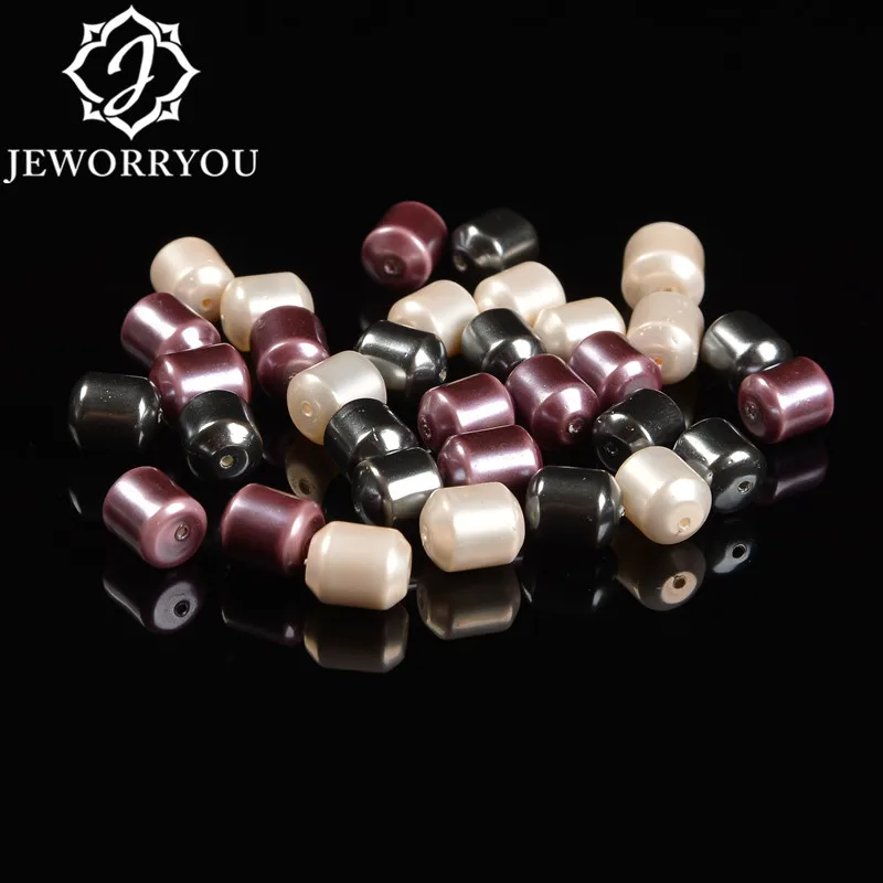 

Freshwater shell pearl beads for DIY making beautiful bracelet necklace accessories 9x11mm Natural stone spacer loose beads