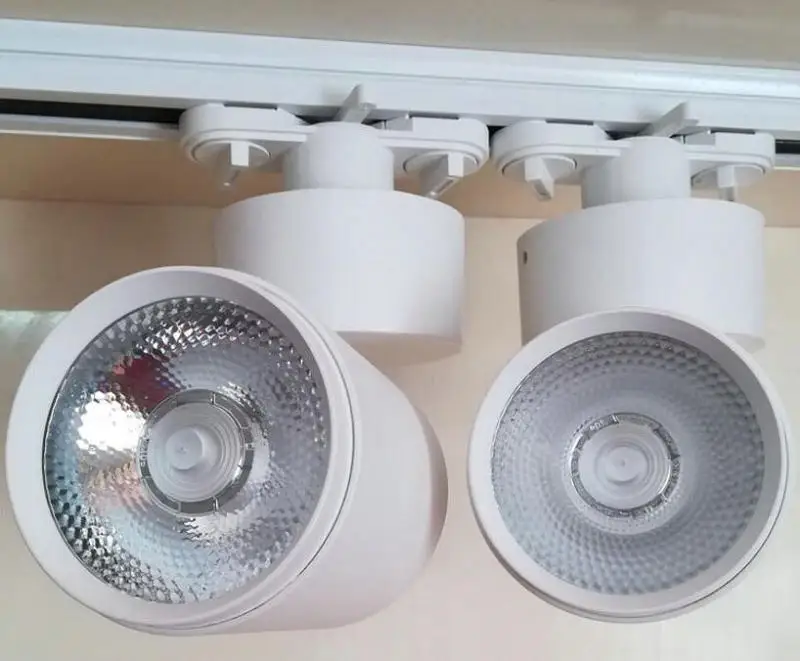 8 шт. LED COB рельсовая лампа AC85V 265 V прожектор Регулируемая дорожка освещение для