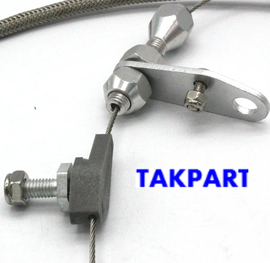 TAKPART TH 350 нержавеющая оплетка Трансмиссия Выкидной кабель обнаружения Шевроле