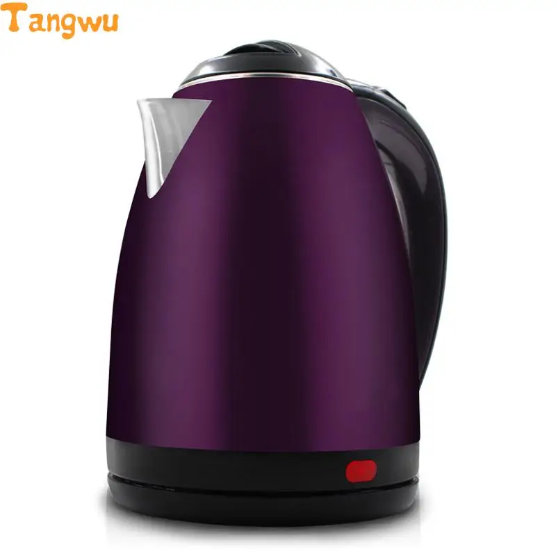

Free shipping Double layer anti scald stainless steel electric kettle household automatic power off 2l