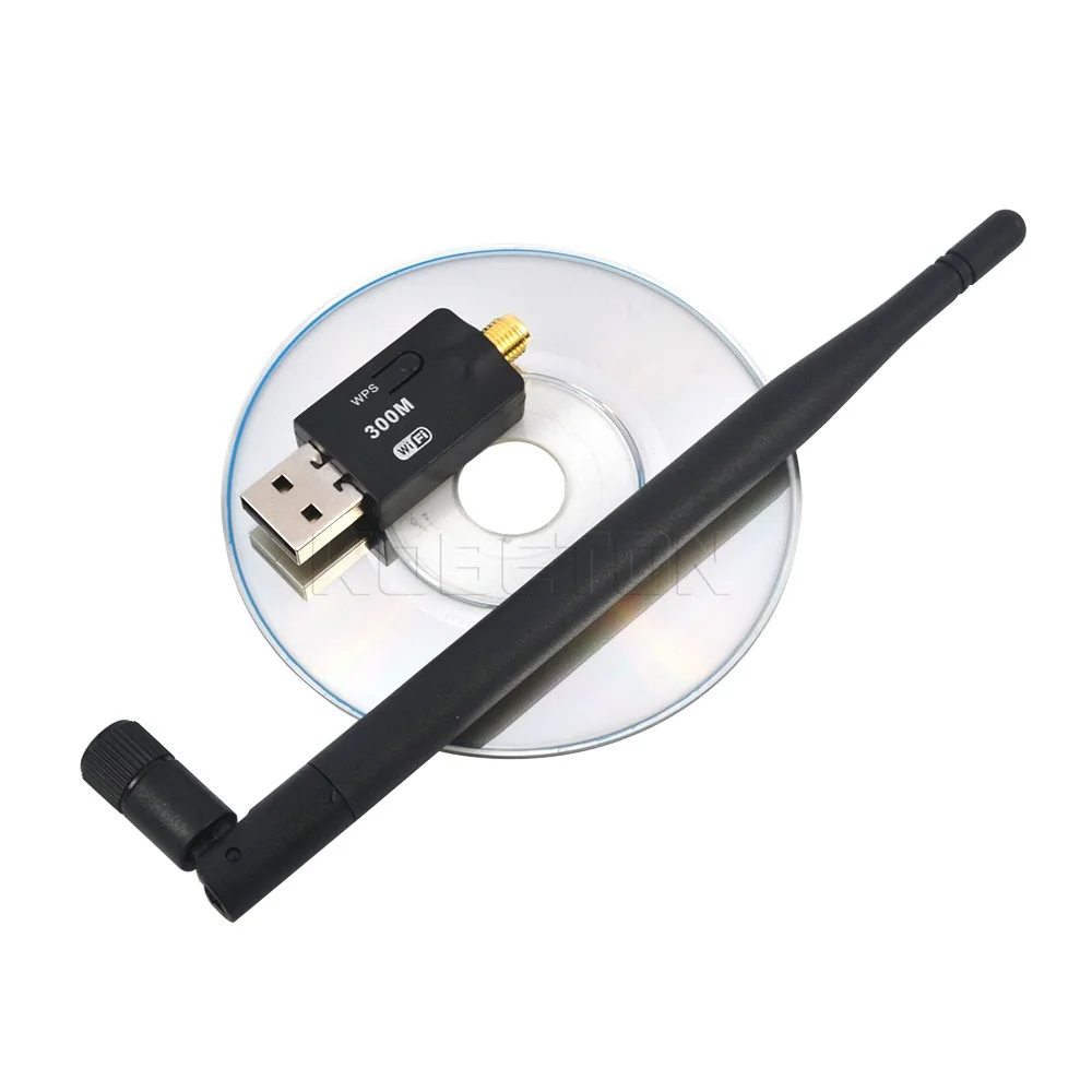 Kebidu 300 Мбит/с USB Wi Fi адаптер 2 0 Беспроводная 4 ГГц сетевая Lan Карта Антенна для Windows