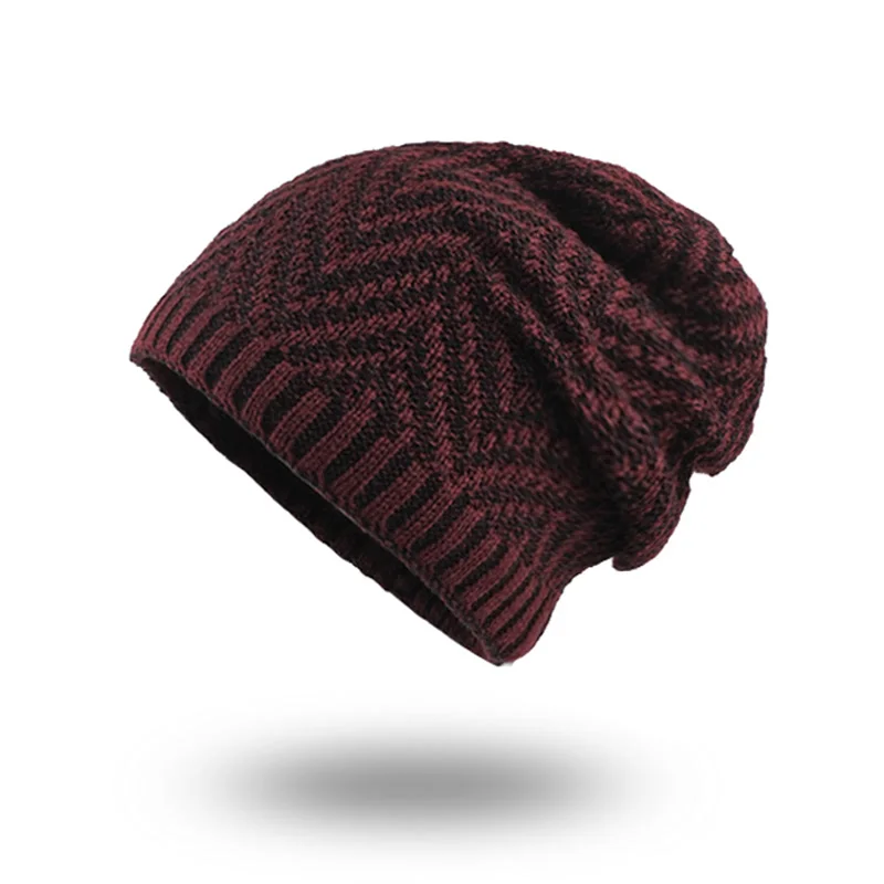 [FLB] зимняя шапка Skullies Beanies, шапка зимние шапки для мужчин и женщин, шерстяной шарф, шапка, Балаклава, маска, шапка, вязаная HatF18035 - Цвет: Red Hat