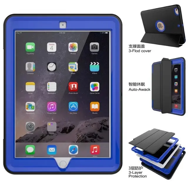 Чехол для apple ipad 9 7 2017 A1822 A1823 2018 A1893 360 полная защита дети Безопасный противоударный