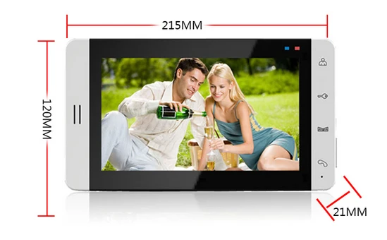 Xinslu TFT LCD цветной 7 &quotвидео дверной звонок слот для sd карты интерком домашней