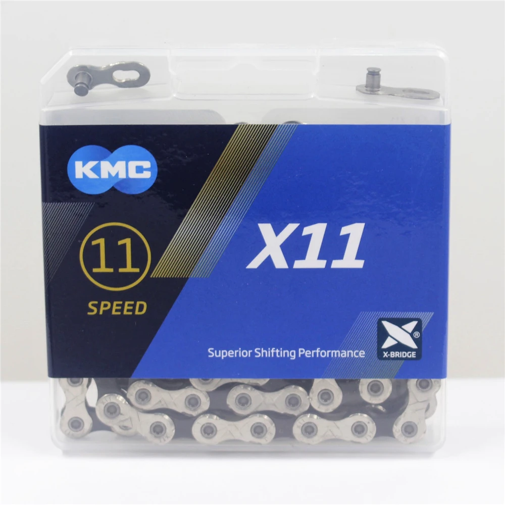 Новая велосипедная цепь KMC X8, X9, X10, X11, X12, велосипедная цепь, 11 скоростей, Шоссейная, MTB, шатун Shimano/SRAM 8, 9, 10, 11, 12s переключатель, 116L