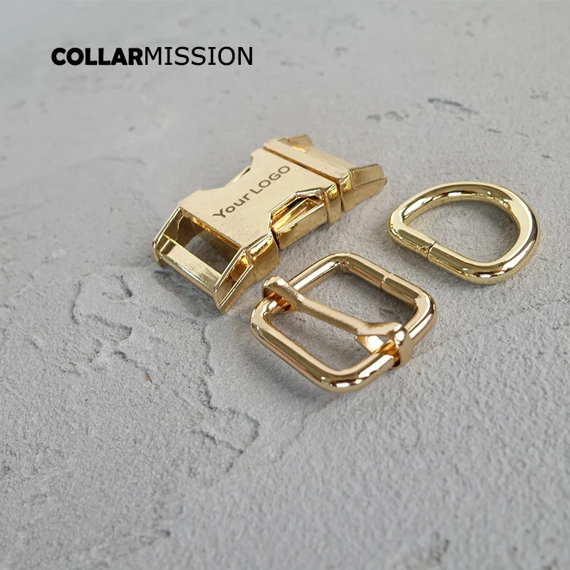 10 компл./лот (металлическая пряжка + настраиваемая кольцо D/набор) DIY собачьи