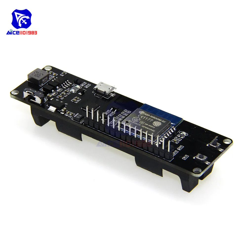 18650 чехол для батареи для WeMos D1 ESP8266 Мини WiFi беспроводной модуль NodeMcu макетная плата Esp-Wroom-02 1A PWM IEC для Arduino