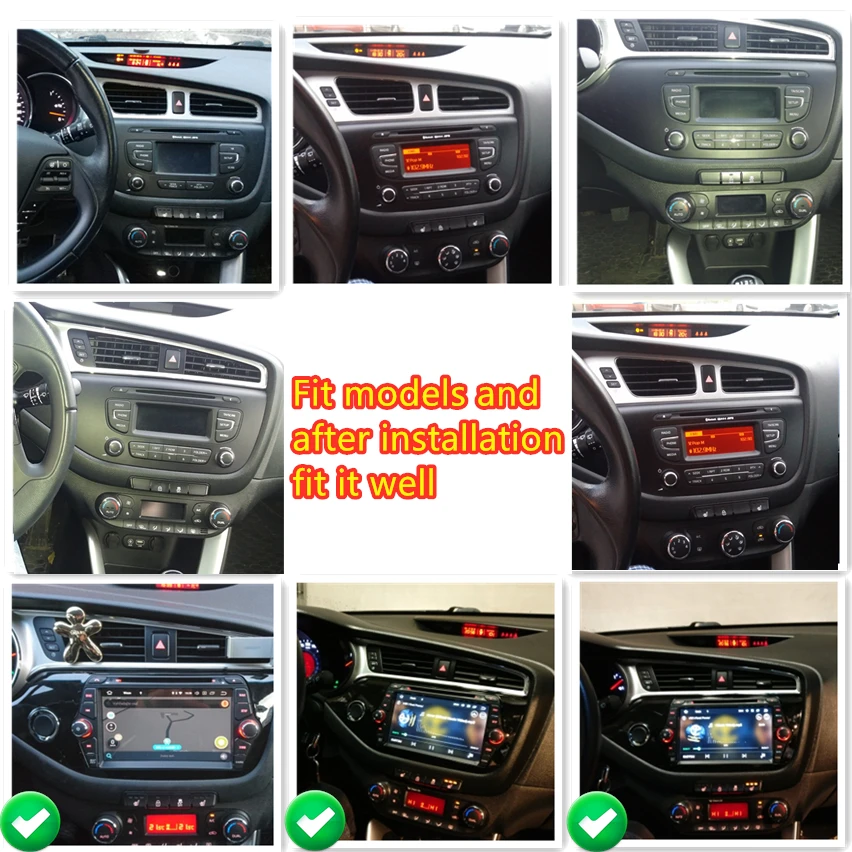 2 Din Android 9,0 сенсорный экран автомобильный мультимедийный плеер для Kia Ceed 2013 аудио Радио стерео видео WiFI Bluetooth DVD gps