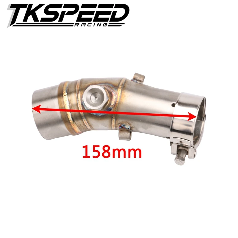 Средняя Соединительная труба для мотоцикла kawasaki ER6N глушитель выхлопной трубы