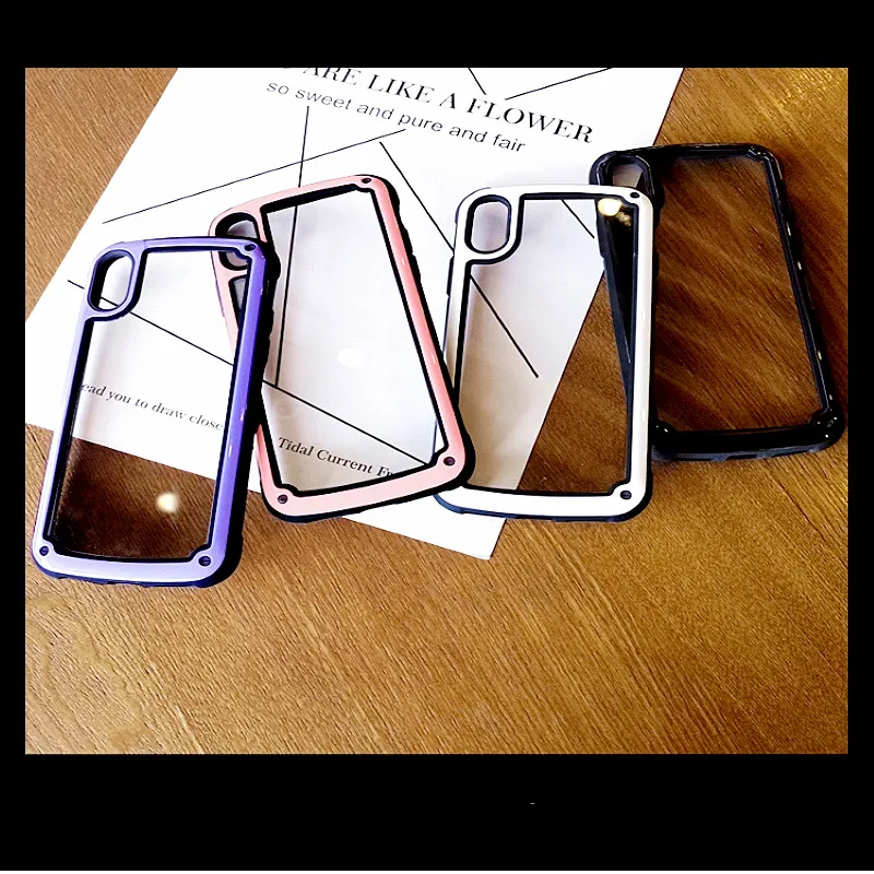 Shockproof Bumper Transparent Phone Case For iphone Xr case 8 XS Max 7 6 6S Plus Airbag Silicone TPU Protective Cover |