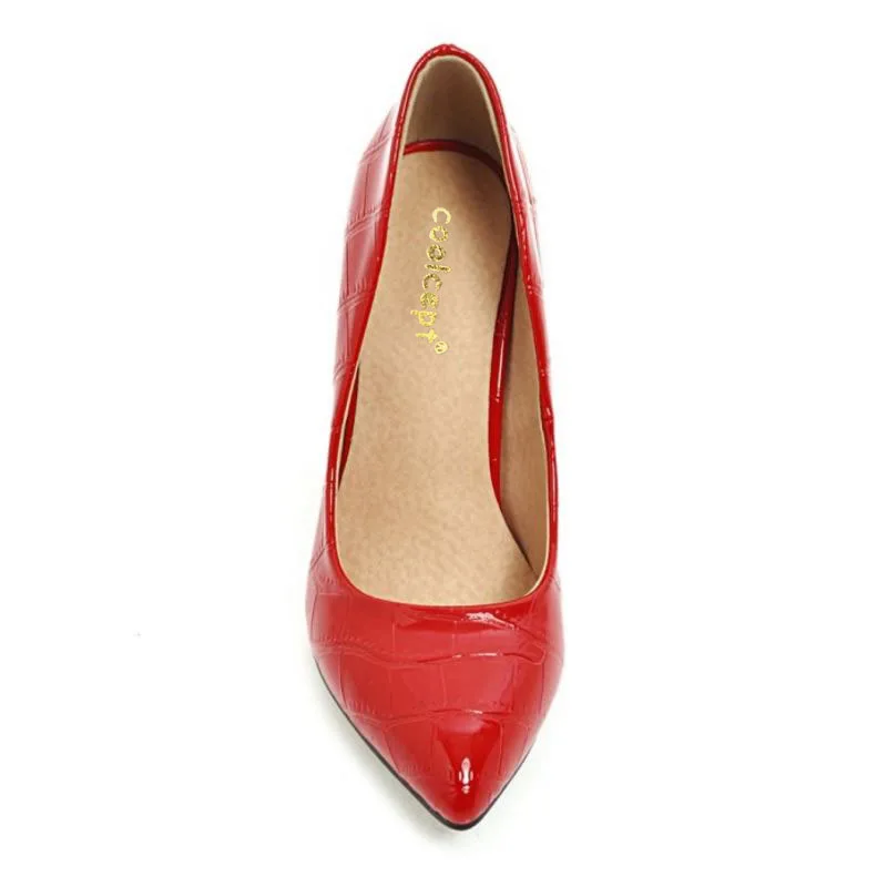 Coolcept Size 34-43 5 Colors Sexy Ladies Thin High Heel Spring Shoes Women Shallow Pointed Toe Pumps Wedding Footwear | Обувь
