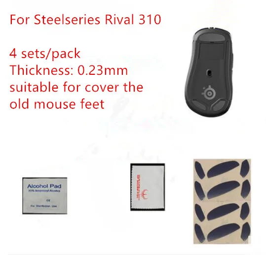 for rival 310 1 пакет горячей линии игры соревнований уровень мышь коньки мышь ноги для Steelseries SENSEI 310/RIVAL 310 - Цвет: for rival 310