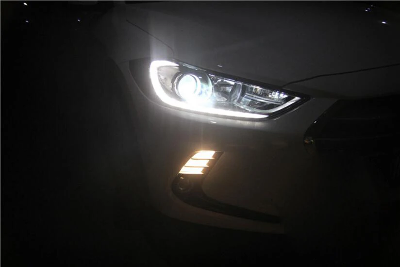 1 шт HID 2017 ~ 2018 Стайлинг автомобиля фары для HUNDAI Elantra Solaris accent Genesis i10 i20 santa fe lantraElantra